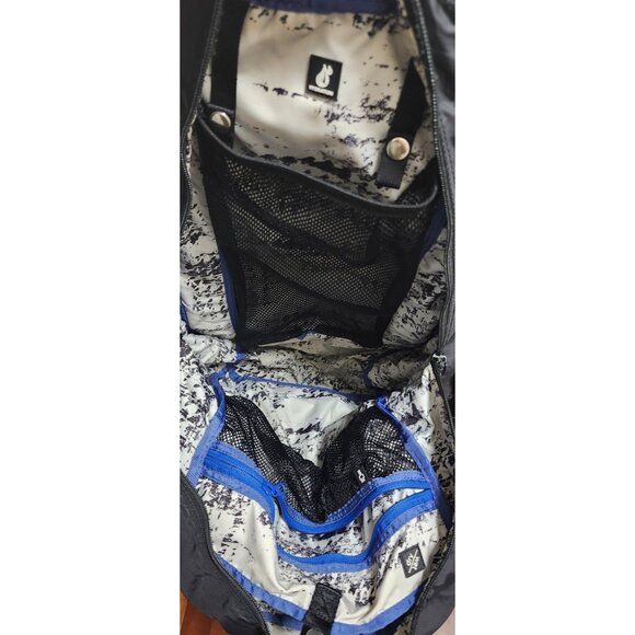 Lululemon Athletic Backpack Black Multicolor Pockets Nylon Gym Travel Bag - Picture 5 of 14